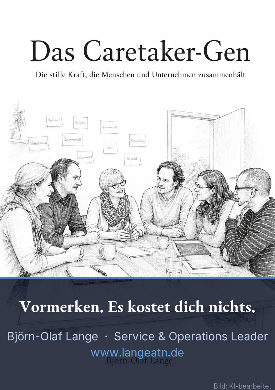 Björn-Olaf Lange mit dem Text: Das Caretaker-Gen wird ein Buch